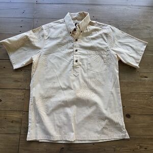 Sigzane Men's light beige Aloha Short Sleeve Shirt